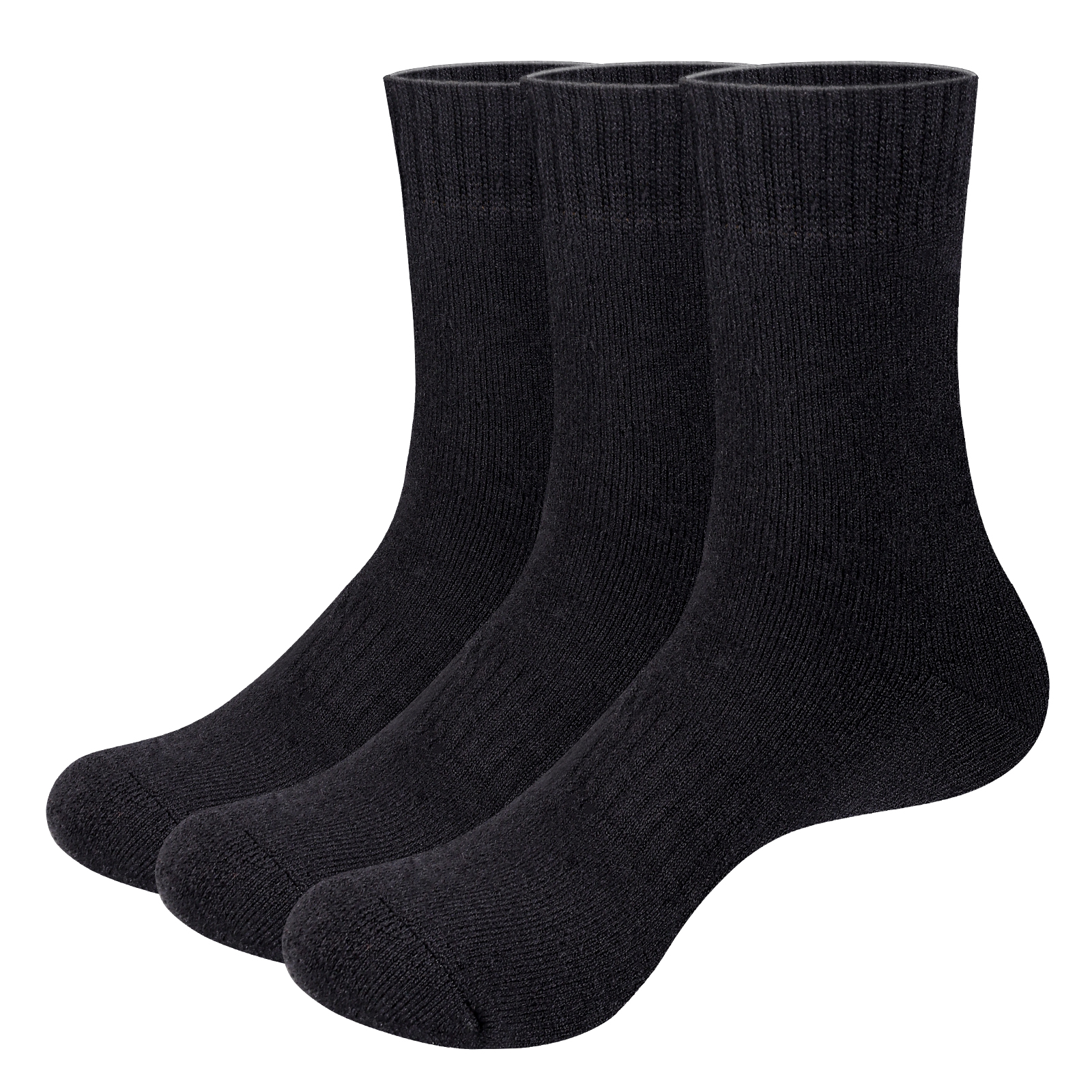 5PM2303 Mens Merino Wool Socks Cushioned Crew Thick Thermal Warm Socks