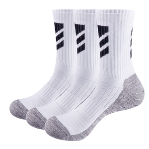 3PM2313 Terry Cushion Silicone Non-slip Grip Socks Soccer Football Anti Slip Hospital Slipper Socks 