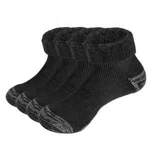 GGM2201 Mens Slipper Socks Anti Slip Ankle Fuzzy Fluffy Socks