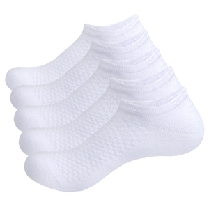 5PW2301 Ankle Bamboo Socks Summer Comfort Thin Socks For Men and Women Size 5-8, 8-10,10-13, 5 Paris