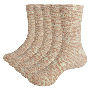 5PW2318 Women Fuzzy Socks Cozy Soft  Fluffy Sleep Bed Socks Thermal Warm Socks Christmas Socks
