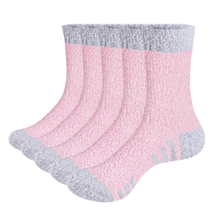 GGW2101 Women's 5 Paris Cozy sleep house bed socks Fluffy Socks