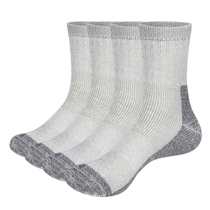 2PM2306 Mens Merino Wool Thermal Socks Cushioned Warm Socks Padded Winter Socks, 2 Pairs