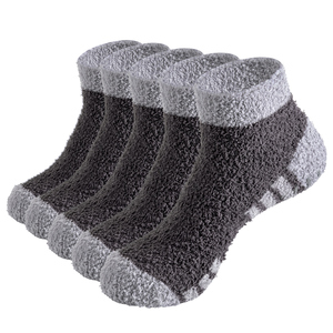 5PMGG 2202 Mens Slipper Socks Non Slip Cozy Fuzzy Fluffy Socks Anti Slip Winter Warm Socks For Men